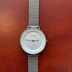 Skagen Silver Mesh Band Watch